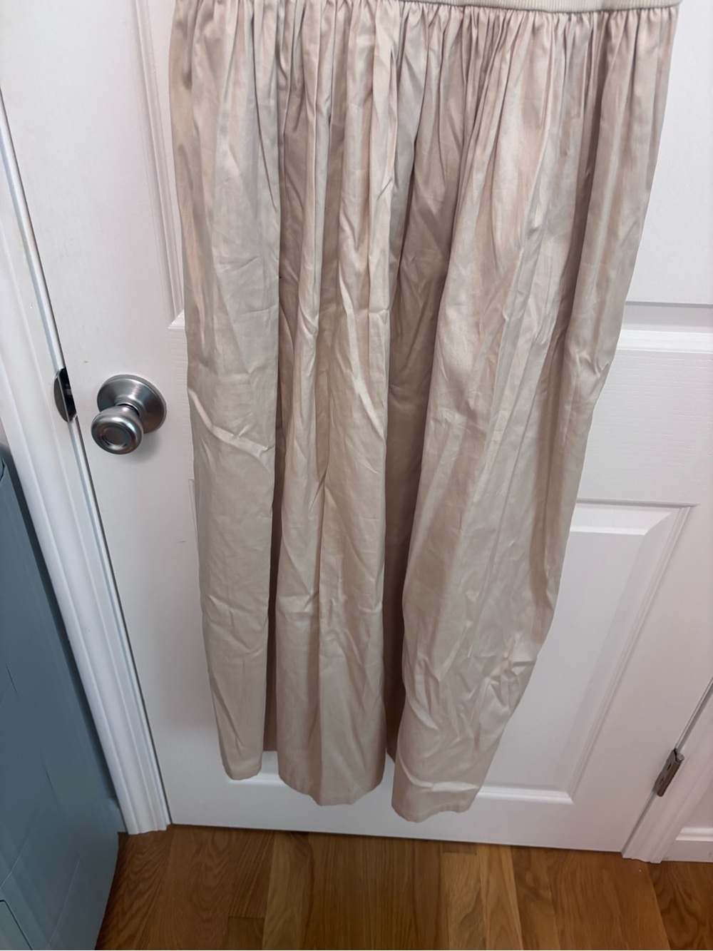 Nordstrom Beige Tank Bodice Satin Skirt Dress - Picture 8 of 12